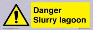 Danger Slurry lagoon